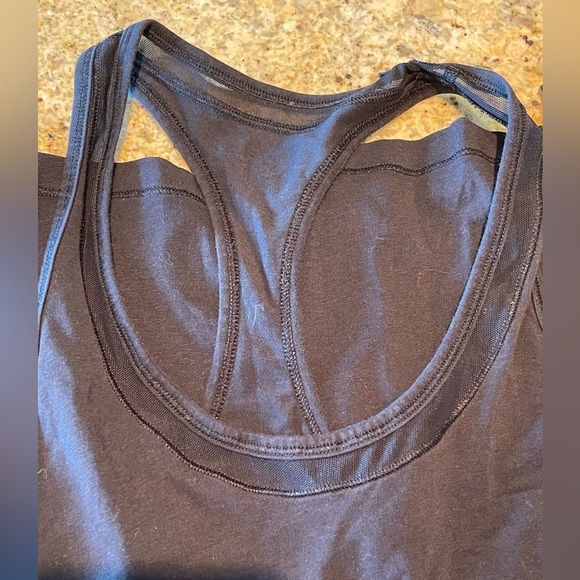 Lululemon black stretchy dress with mesh lining - Picture 6 of 7